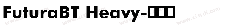 FuturaBT Heavy字体转换